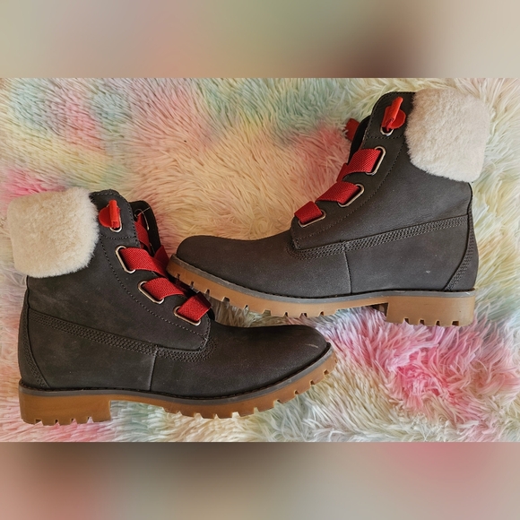 Skechers Womens Cypress-Big Plans Gored Laced Hiker Boots-Charcol Size 8.5 - Picture 4 of 11